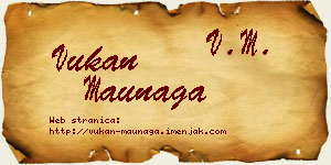 Vukan Maunaga vizit kartica